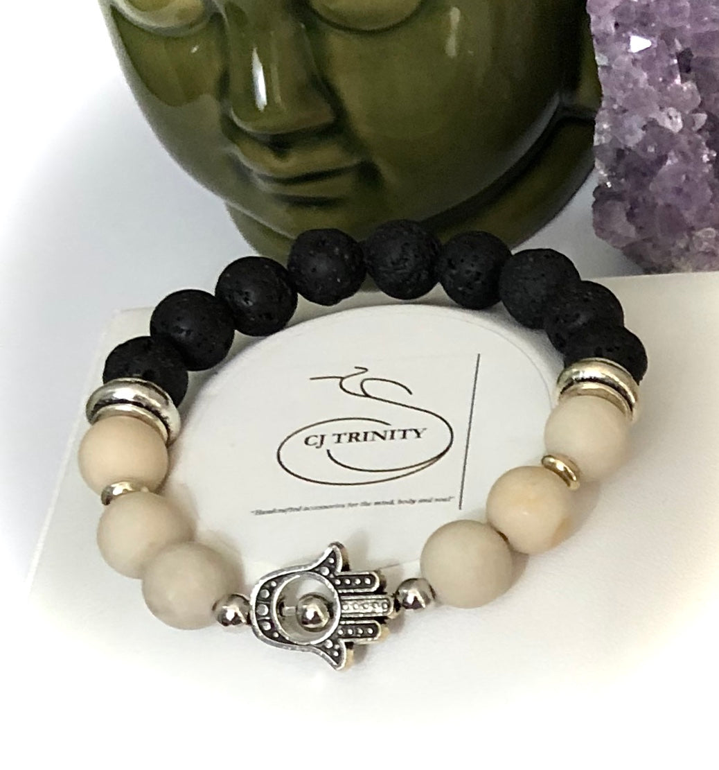 Kid's Gemstone & Lava Stone Diffuser Bracelet - Unisex - Choice of Style