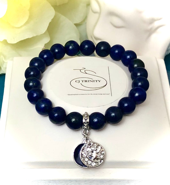 'Goddess of the Night' - Love, Emotional Balance & Protection - Gemstone Charm Bracelet Set - Sold Separately or Choice of Set