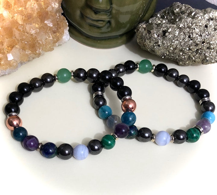 Rheumatism & Arthritis - Unisex Magnetic Gemstone Bracelet - Choice of Style