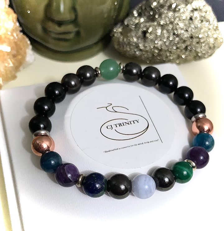 Rheumatism & Arthritis - Unisex Magnetic Gemstone Bracelet - Choice of Style