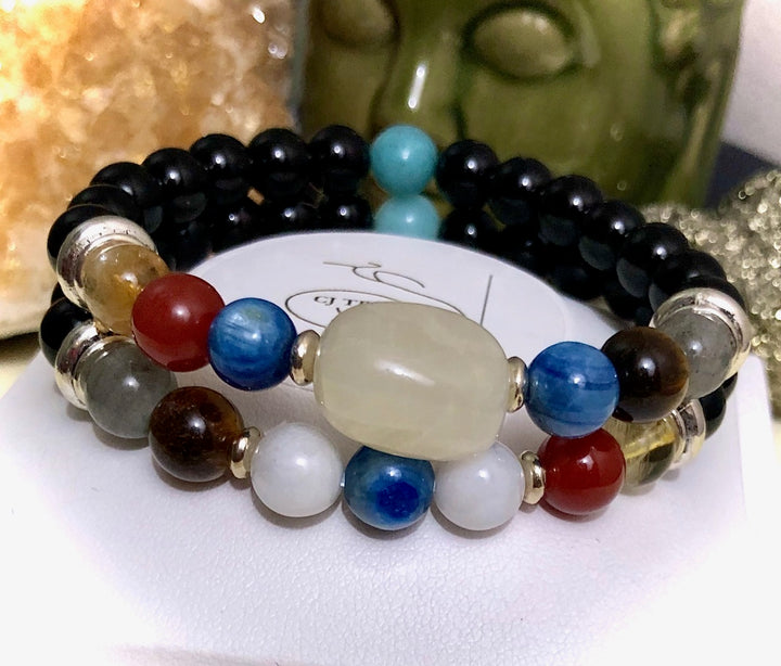 'New Beginnings & Motivation' - Unisex Gemstone Bracelet - Choice of Style