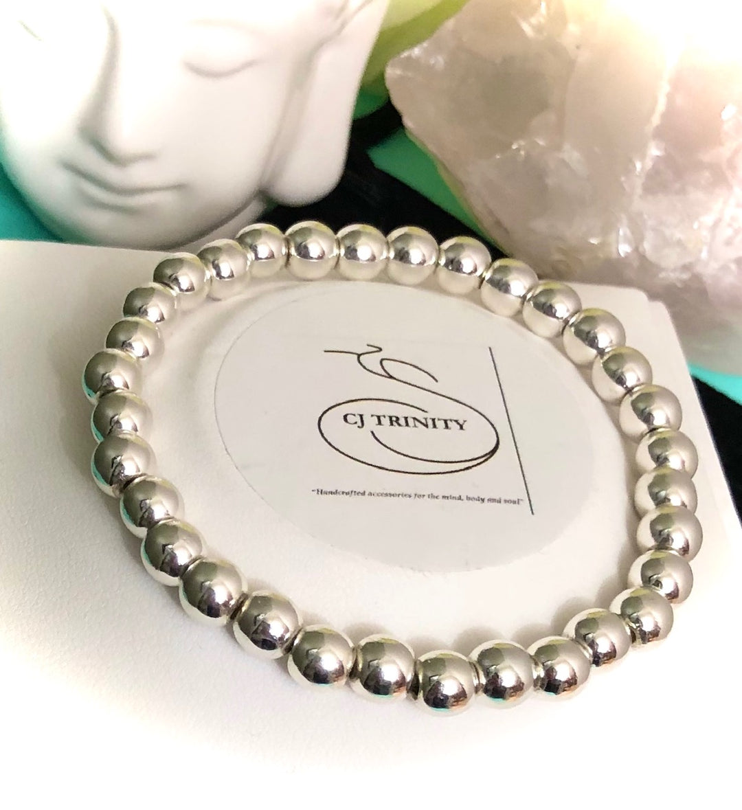 'Do What You Love, Love What You Do' - Gemstone Charm Bracelet-Choice of Gemstone-Sold Separately