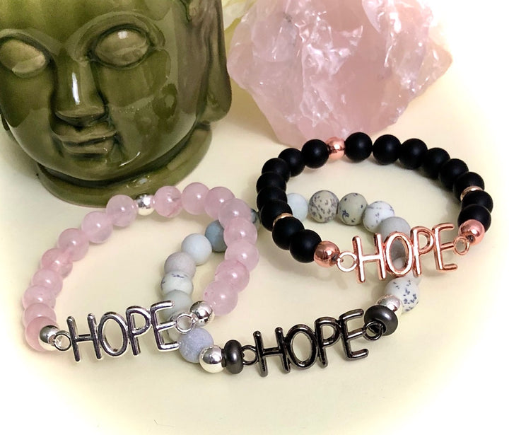 'HOPE'- Gemstone Statement Bracelet - Choice of 3 Styles
