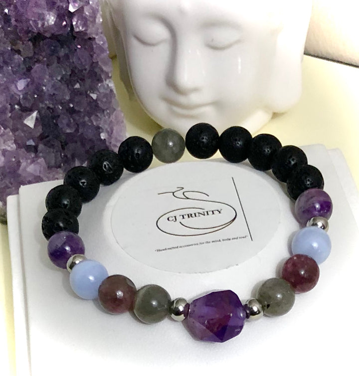 'STRESS & ANXIETY SUPPORT'- Gemstone Bracelets- Choice of Style