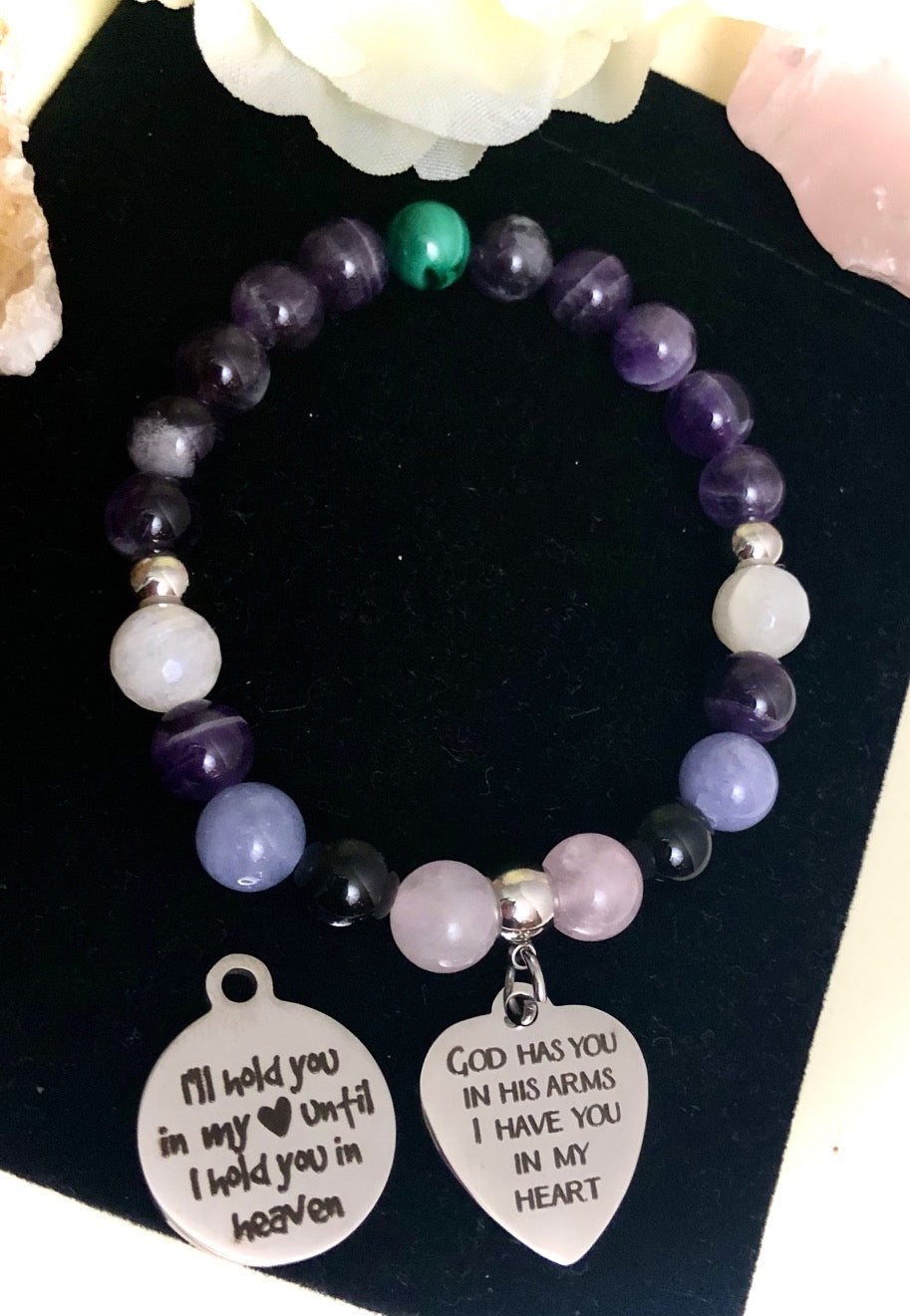 'GRIEVING SUPPORT'-Unisex Gemstone Bracelets-Choice of Style and Charm*