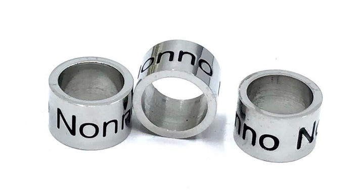 'NONNO' - Stainless Steel Barrel Bead - Gemstone Bracelet - Choice of Gemstones